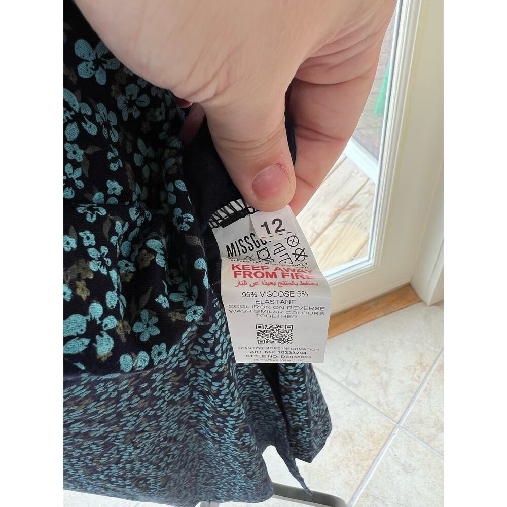 NWT Missguided Floral Ruched Bust Mikmade Midi Dress - Picture 9 of 10